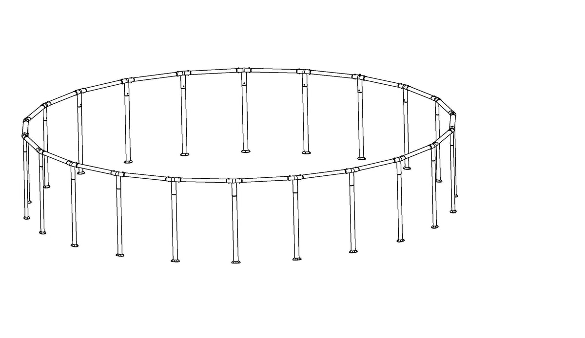 Coleman Power Steel 22' x 52" Above Ground Round Pool Frame Set Replac | Bestway Discount