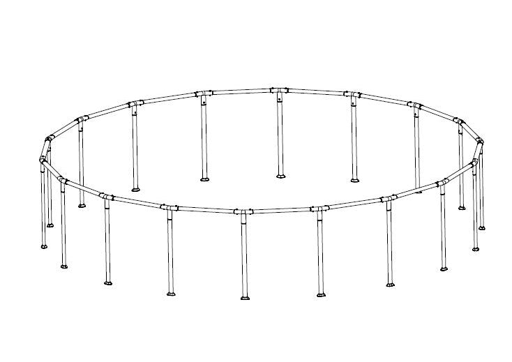 Coleman Power Steel 18' x 48" Above Ground Round Pool Frame Set Replac | Bestway Signature