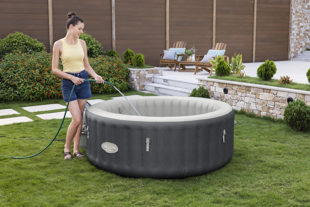 SaluSpa Hot Springs Energy-Efficient AirJet 2-4 Person Inflatable Hot | Bestway Value