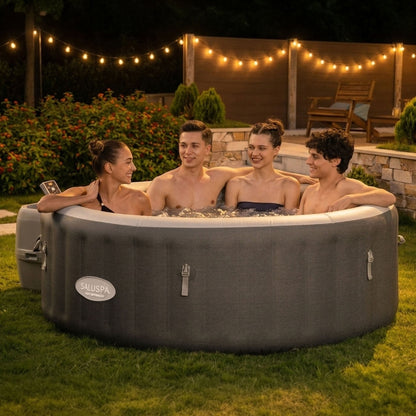 SaluSpa Hot Springs Energy-Efficient AirJet 2-4 Person Inflatable Hot | Bestway Value