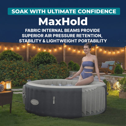 SaluSpa Hot Springs Energy-Efficient AirJet 2-4 Person Inflatable Hot | Bestway Value
