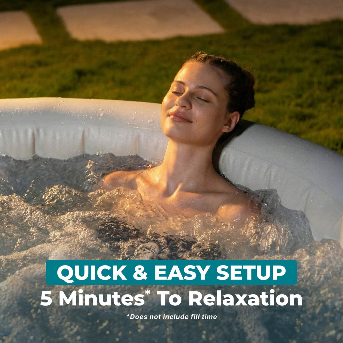 SaluSpa Hot Springs Energy-Efficient AirJet 2-4 Person Inflatable Hot | Bestway Value