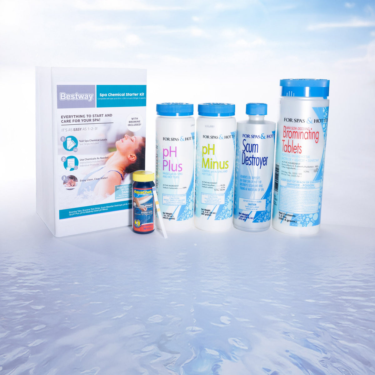 Bestway Hot Tub Chemical Starter Kit with Bromine | Bestway New