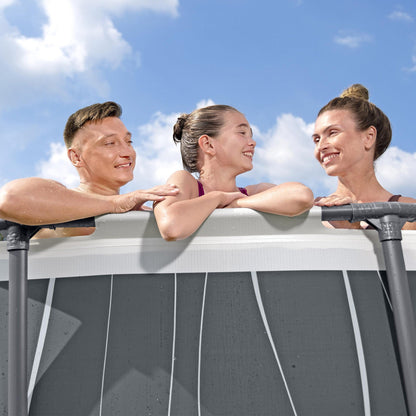 Bestway Steel Pro MAX 15' x 42" Round Above Ground Pool Set with LED L | Bestway Hot Sale