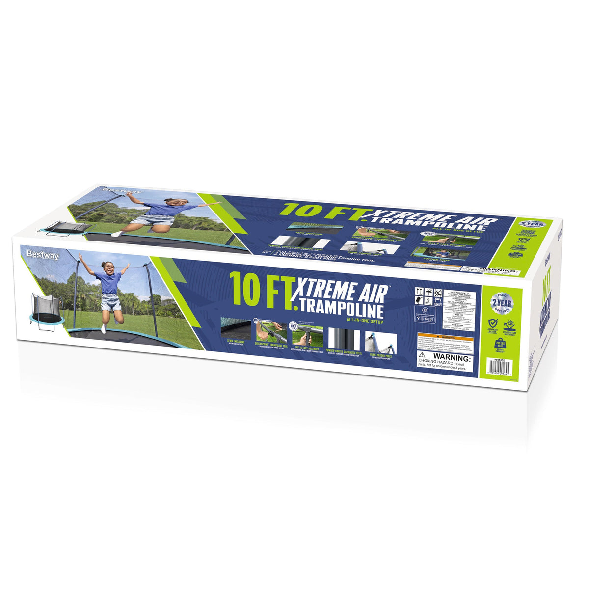 Bestway Xtreme Air 10 ft Outdoor Trampoline for Kids & Adults, No-Gap | Bestway Great Value