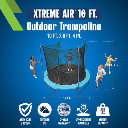Bestway Xtreme Air 10 ft Outdoor Trampoline for Kids & Adults, No-Gap | Bestway Great Value