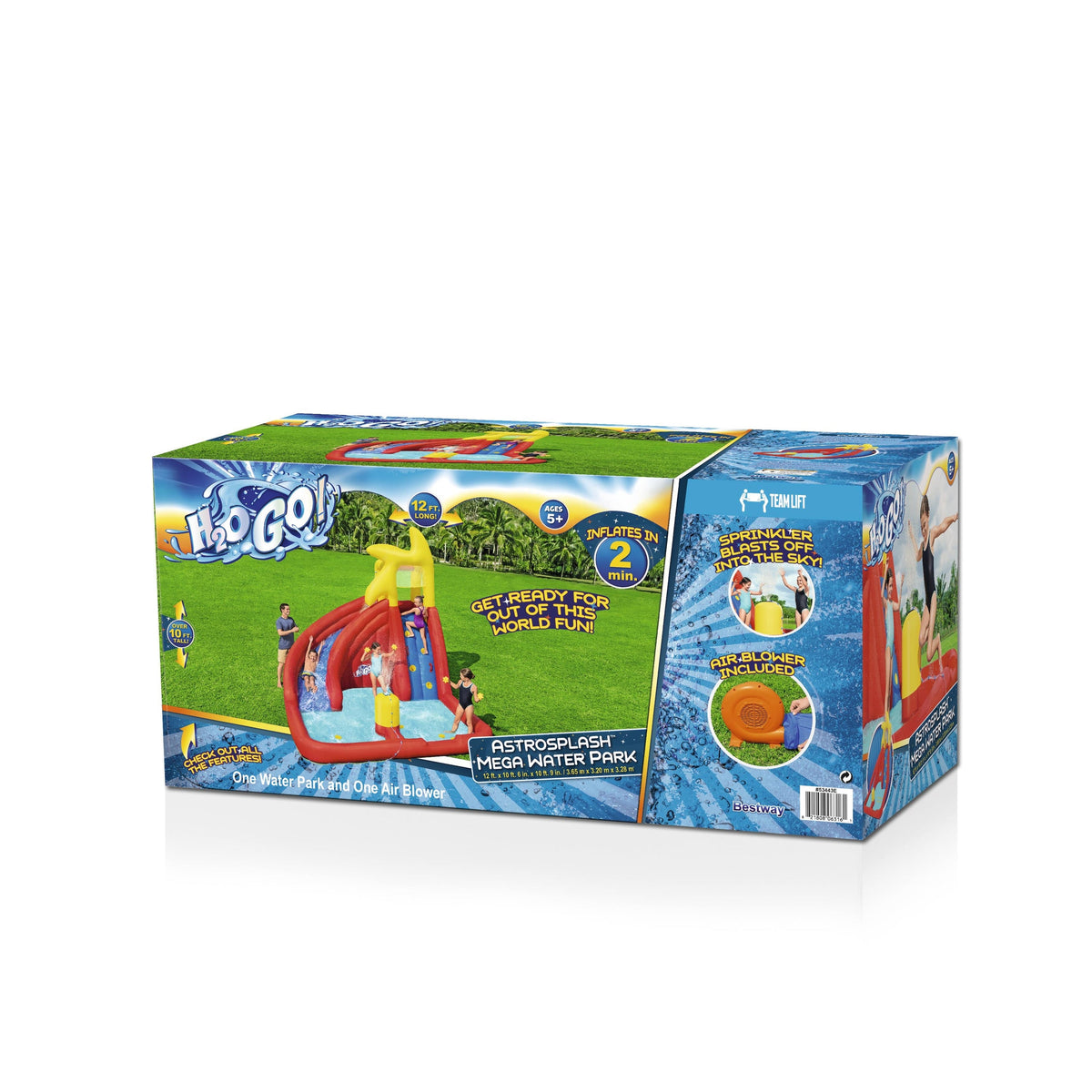 H2OGO! AstroSplash Kids Inflatable Mega Water Park 10'9" | Bestway Signature