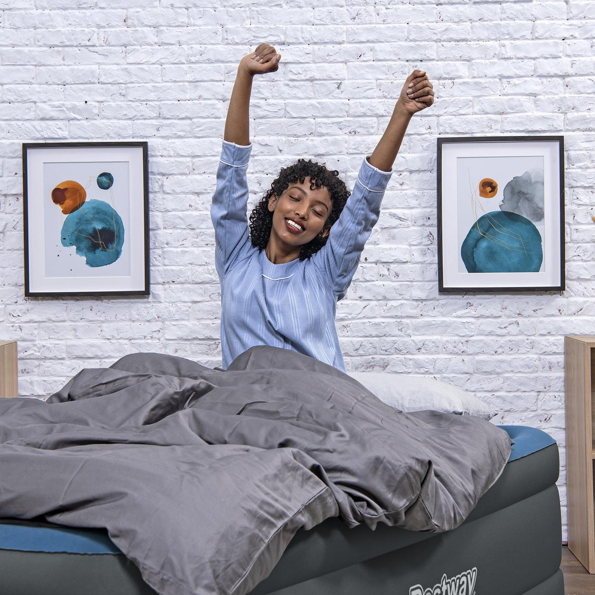 Bestway Tough Guard Air Mattress Twin 18" with Built-in AC Pump | Bestway Signature