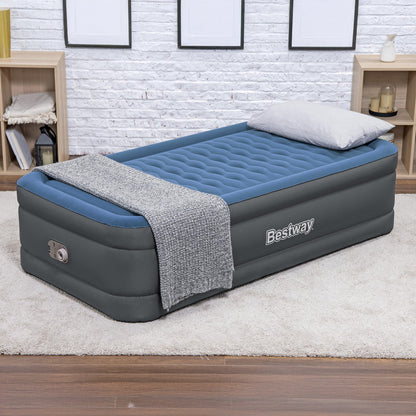 Bestway Tough Guard Air Mattress Twin 18" with Built-in AC Pump | Bestway Signature