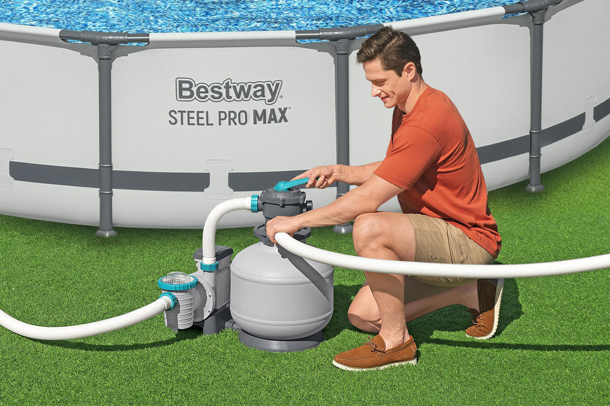 Bestway 3,000 gal. Above Ground Pool Sand Filter Pump | Bestway Smart Buy