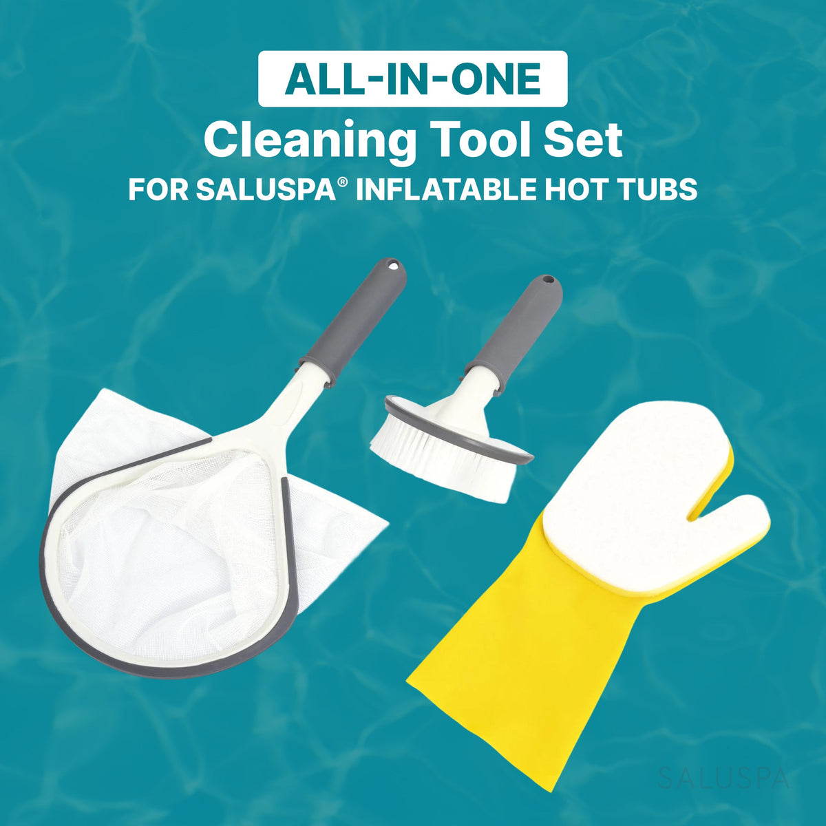 Bestway SaluSpa All in One 3 Piece Cleaning Tool Set for Spa | Bestway Trusted