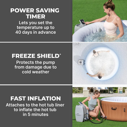 SaluSpa AirJet Smart Hot Tub Heater Pump with App-Control | Bestway Latest