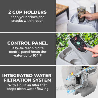 SaluSpa AirJet Smart Hot Tub Heater Pump with App-Control | Bestway Latest
