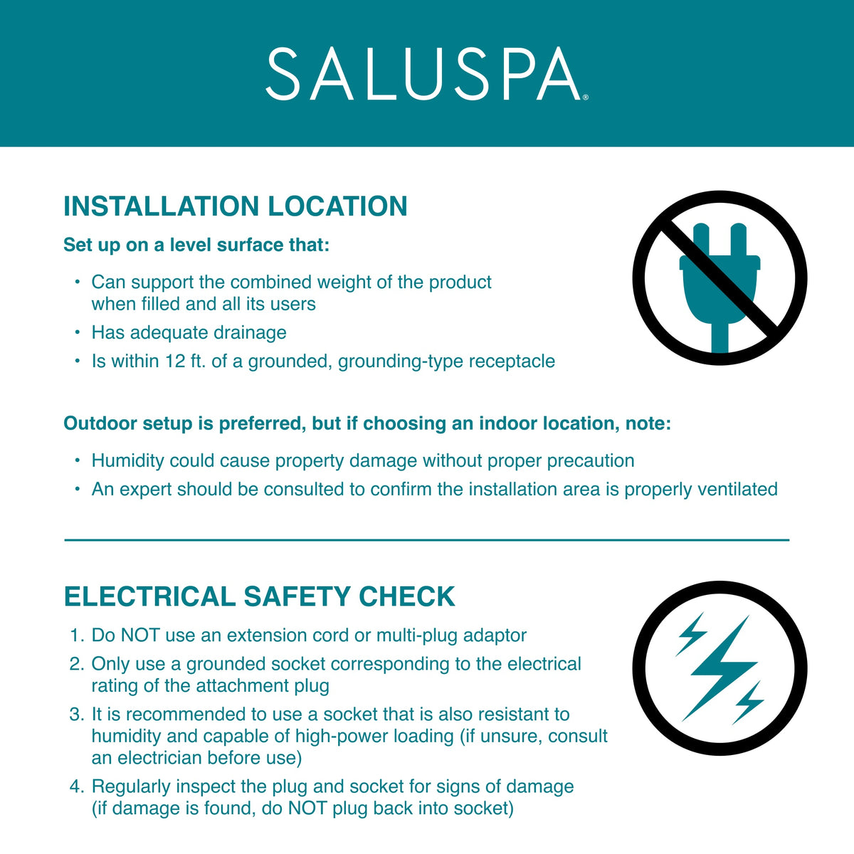 SaluSpa AirJet Smart Hot Tub Heater Pump with App-Control | Bestway Latest