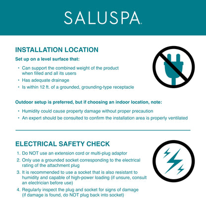 SaluSpa AirJet Smart Hot Tub Heater Pump with App-Control | Bestway Latest