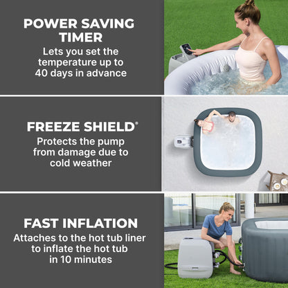 SaluSpa HydroJet Pro Smart Hot Tub Heater Pump with App-Control | Bestway Popular