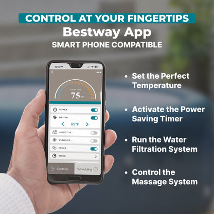 SaluSpa HydroJet Pro Smart Hot Tub Heater Pump with App-Control | Bestway Popular