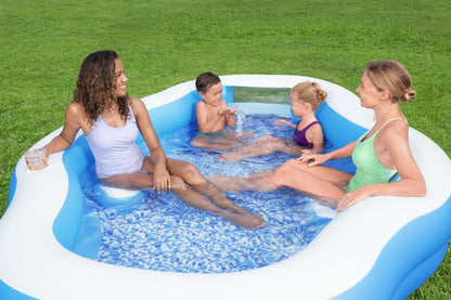 H2OGO! Splashview 8' Inflatable Family Pool With See-Through Window | Bestway Essential