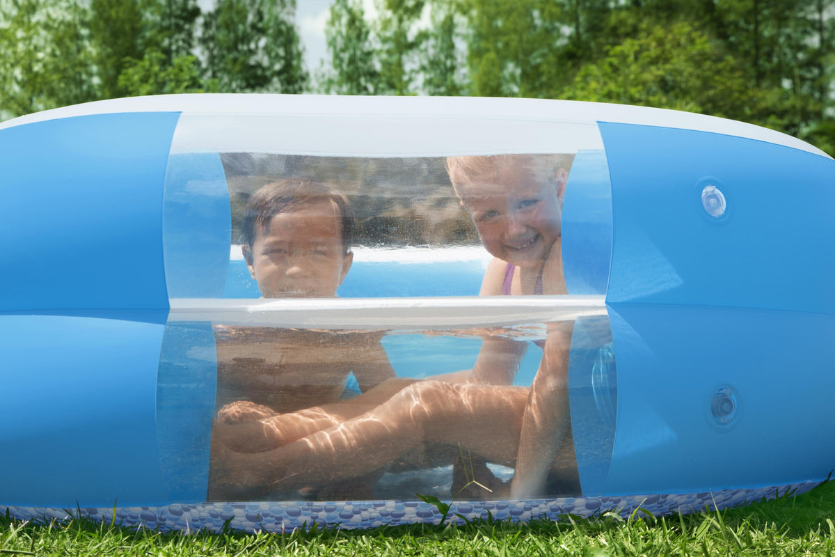 H2OGO! Splashview 8' Inflatable Family Pool With See-Through Window | Bestway Essential