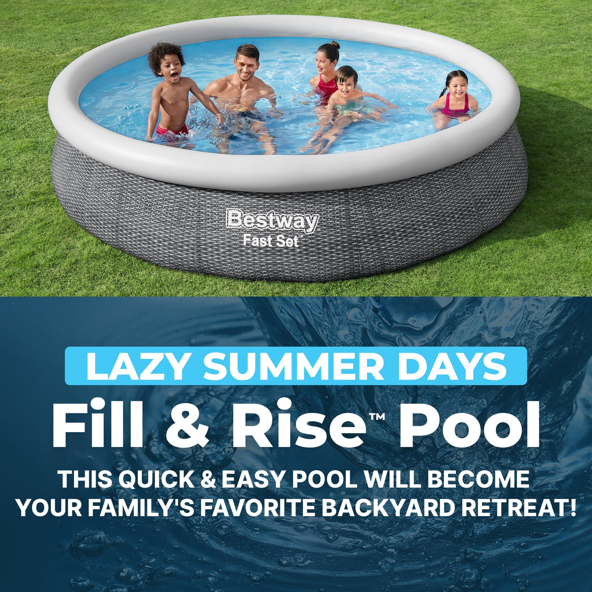 Bestway Fast Set 12’ x 30” Inflatable Round Soft Sided Above Ground Po | Bestway Hot Sale