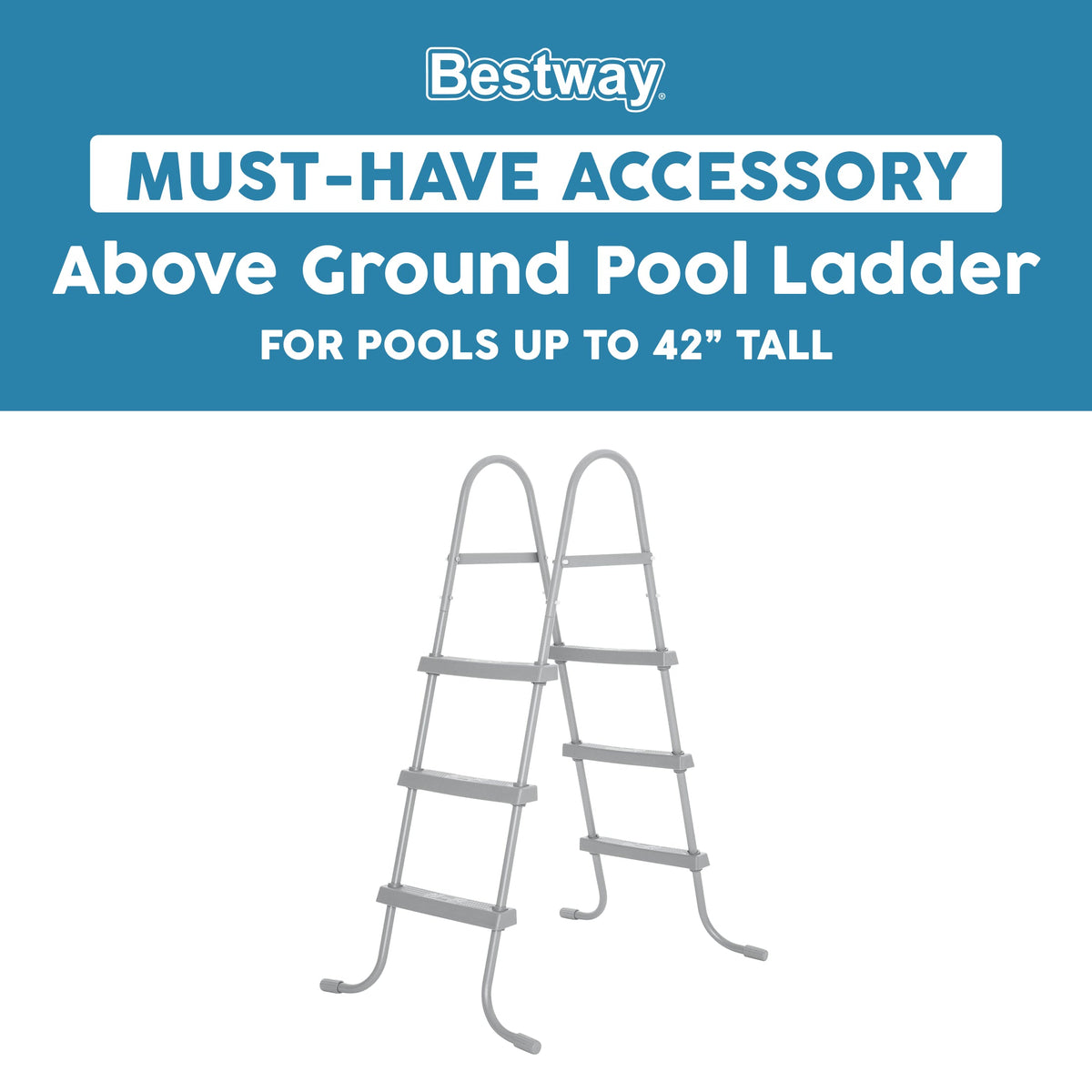 Bestway Above Ground Pool 42" Ladder Replacement, Gray | Bestway Hot Sale