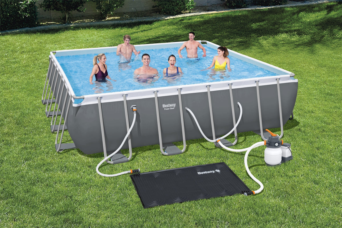 Flowclear 43'' x 67" Solar Powered Rectangular Pool Heating Pad for Ab | Bestway Premium