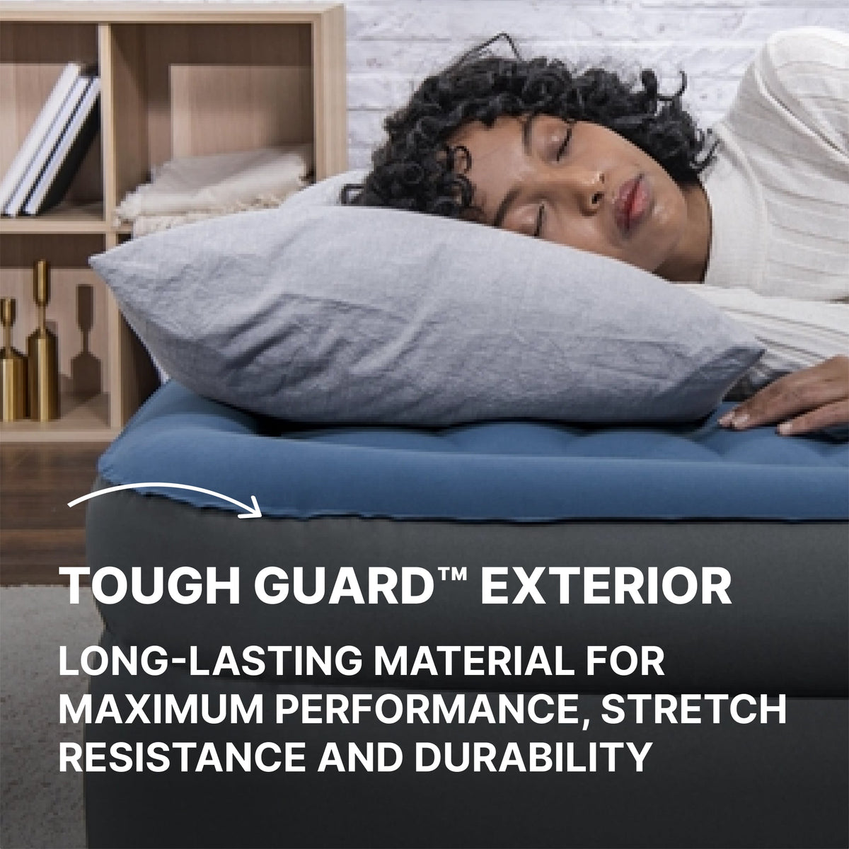 Bestway Tough Guard Air Mattress Queen 18" with Built-in AC Pump | Bestway Everyday