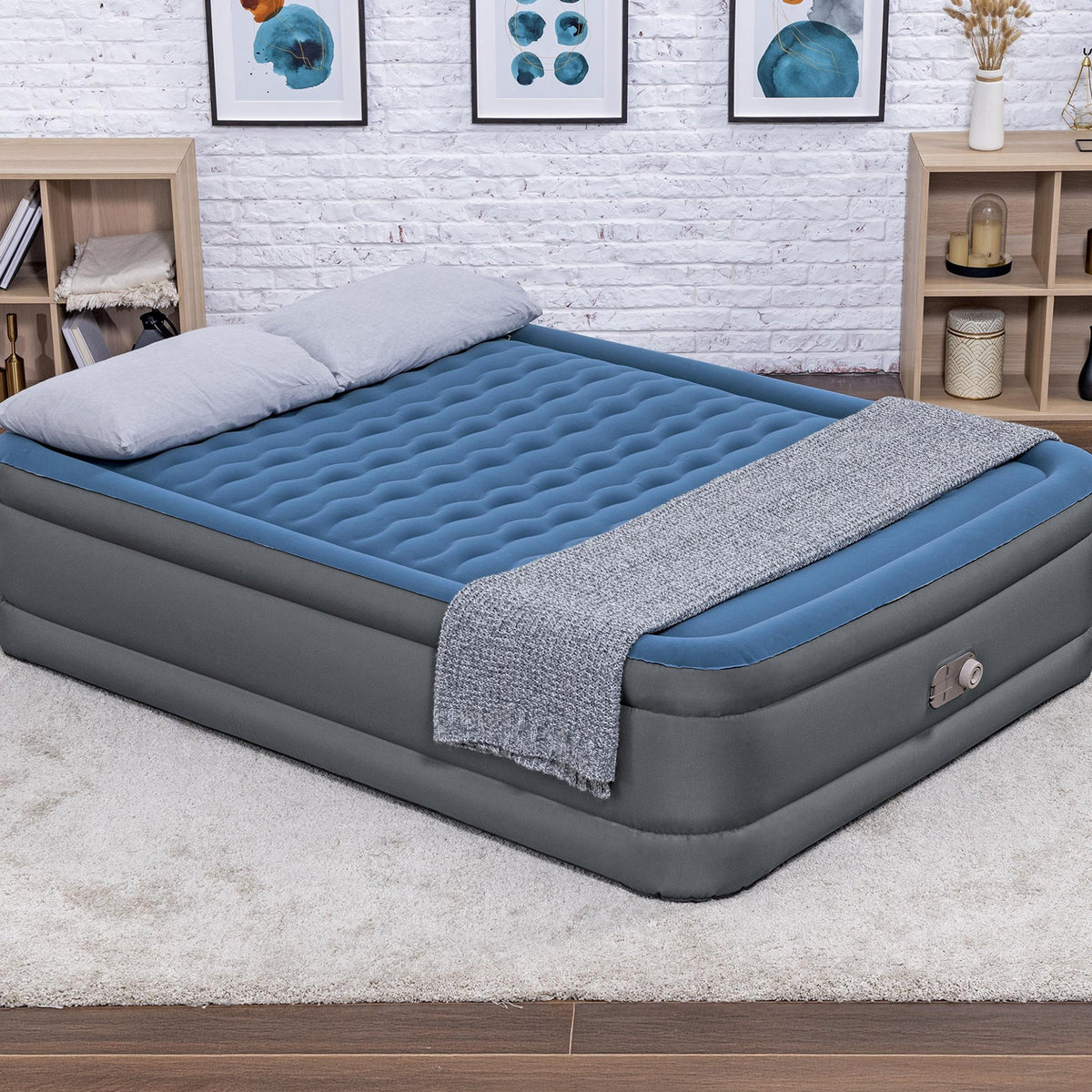 Bestway Tough Guard Air Mattress Queen 18" with Built-in AC Pump | Bestway Everyday