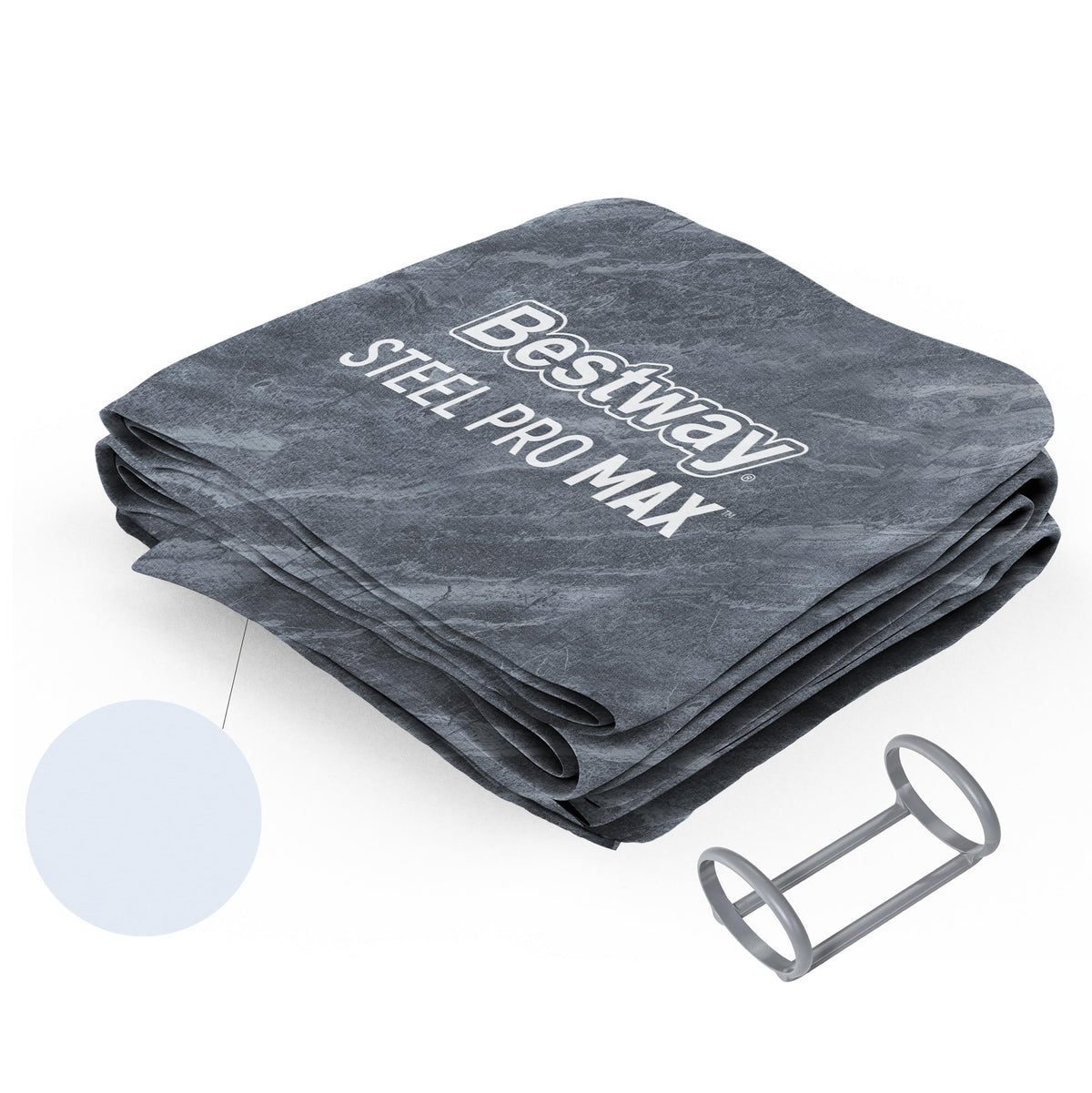 Steel Pro Max 20' x 48" Round Above Ground Pool Liner Replacement, Gra | Bestway Top Pick