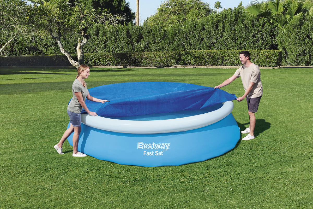 Flowclear™ 12' Fast Set Pool Cover | Bestway Customer Favorite