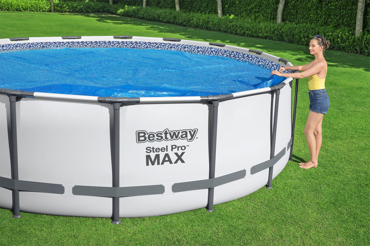 Bestway Round Solar Pool Cover for 18' Above Ground Pools | Bestway Essential