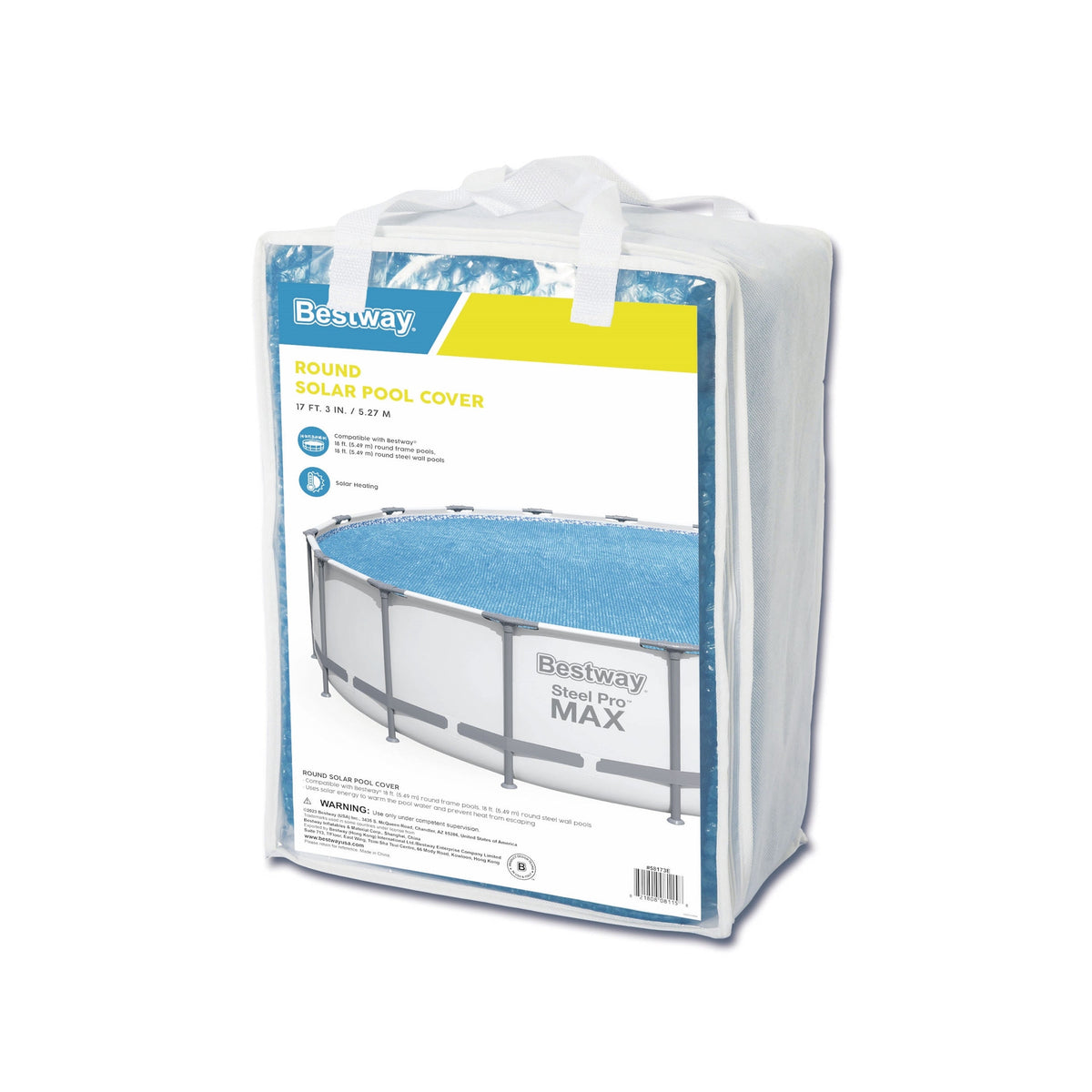 Bestway Round Solar Pool Cover for 18' Above Ground Pools | Bestway Essential