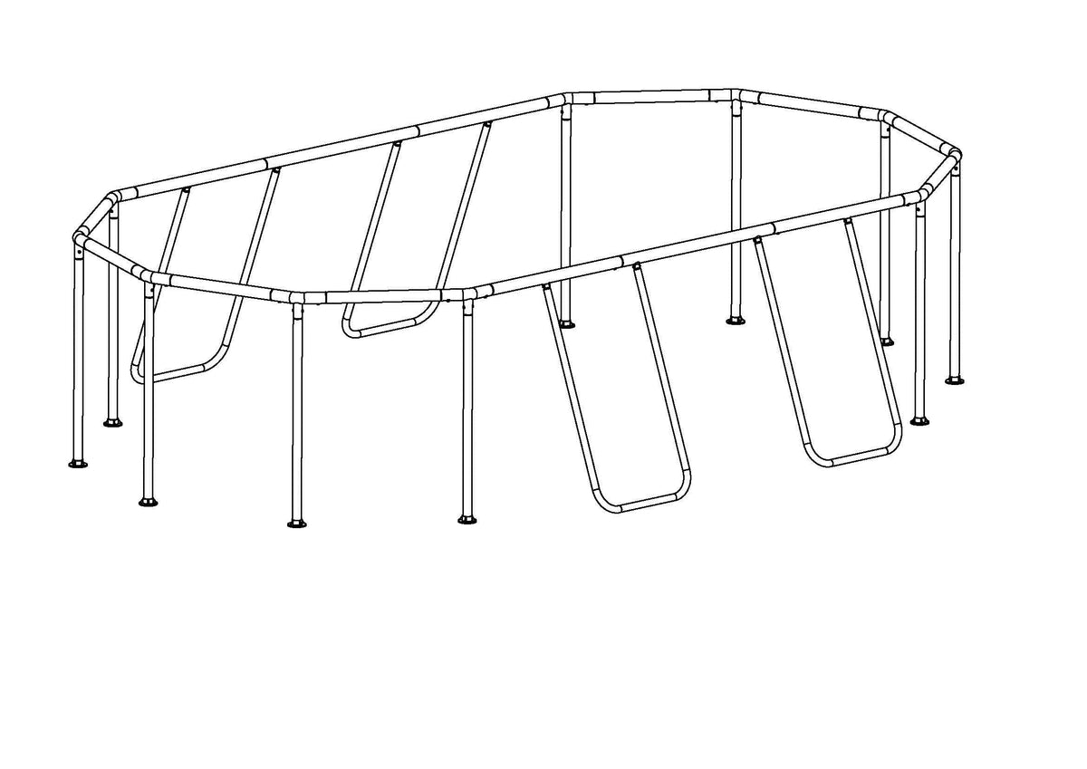 Steel Pro MAX and Power Steel 16' x 10' x 42" Oval Above Ground Pool F | Bestway Sale