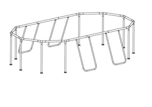 Steel Pro MAX and Power Steel 16' x 10' x 42" Oval Above Ground Pool F | Bestway Sale