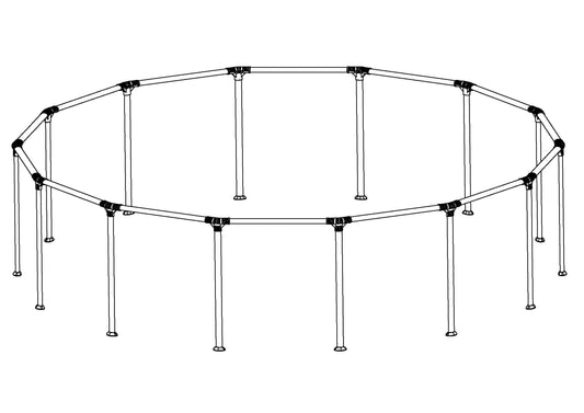 Coleman Steel Pro MAX 14' x 33" Above Ground Round Pool Frame Set Repl | Bestway Classic