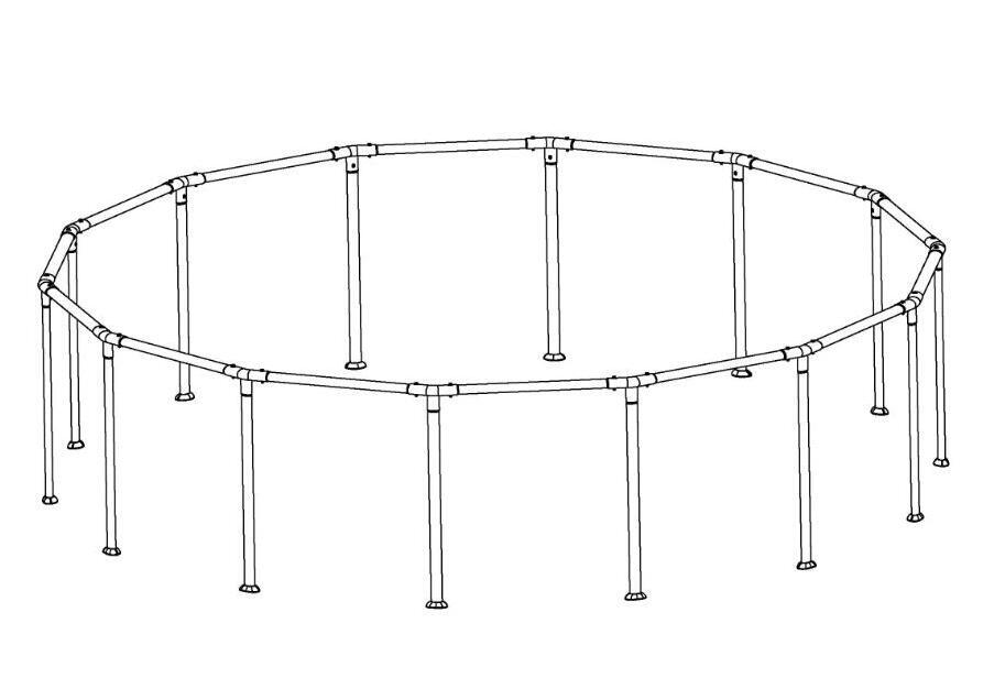 Steel Pro MAX 15' x 42" & 15' x 48" Above Ground Round Pool Frame Set | Bestway Premium