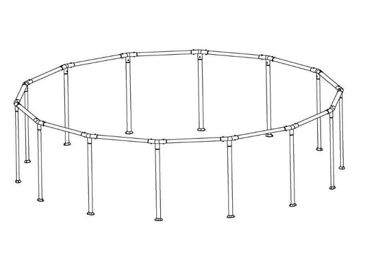 Steel Pro MAX 15' x 42" & 15' x 48" Above Ground Round Pool Frame Set | Bestway Premium