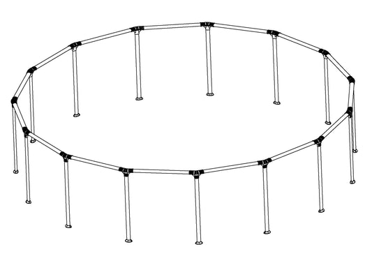 Steel Pro MAX 15' x 48" Above Ground Round Pool Frame Set Replacement, | Bestway Best Seller