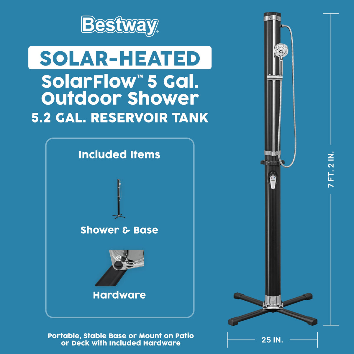 Bestway SolarFlow 5.2 Gal. Outdoor Shower | Bestway Value