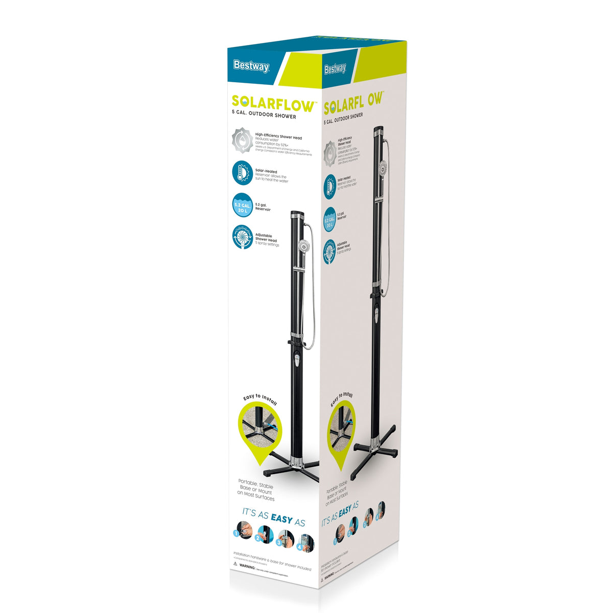 Bestway SolarFlow 5.2 Gal. Outdoor Shower | Bestway Value